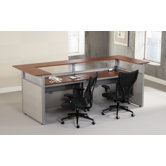 RiZe Panel System L-Shaped Reception Station with Tops