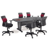 Modular Conference Table with Optional Executive Chairs