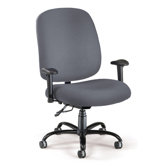 Mid-Back Big and Tall Office Chair with Arms