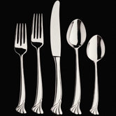 Ginkgo Leaf 4 Piece Flatware Set with Hollow Knife