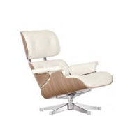 Lounge Chair with White Leather (New Dimensions)