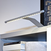 LED Aufbauleuchte in Nickel matt