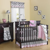 Versailles Pink Minky Plush Quintessential 10 Pieces Crib set