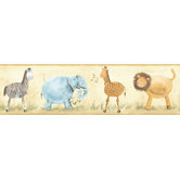 York Kids IV Safari Animals Border
