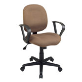 Sculptured Mid-Back Task Chair with Arms