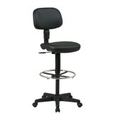 Height Adjustable Drafting Chair with Dual Wheel