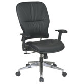 Seating Space Mid-Back Leather Managerial Chair