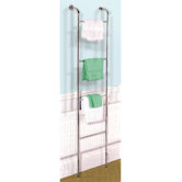 Chrome Wall Mounted 4 Rung Towel Rail