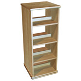 4 Tier Rotating CD DVD Blu-ray Game Storage Shelves