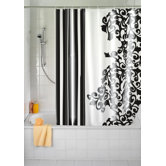 Ornamento Nero Textile Shower Curtain