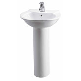 Otley Cloakroom Pedestal Sink in White
