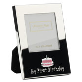 Baby Enamel Photo Frame Girl My First Birthday Frame