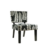 Floral Oliver Fabric Slipper Chair