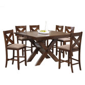 Kraven 7 Piece Counter Height Dining Set
