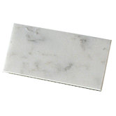 Stone 2.9" x 5.9" Polished Field Tile in White Statuary