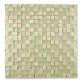 Impact 5/8" x 5/8" Glass, Tile, and Metal Mosaic in Cirrus