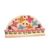 Ceramic Butterfly and Flower Menorah
