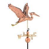 Heron Weathervane with Roof Mount