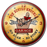 Busted Knuckle Garage Wall Clock