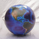 12" Blue Marble Globe (Pack of 24)