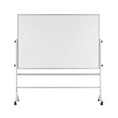 Freestanding Reversible Boards - Pro-Rite Markerboard / Natural Tan Cork - Aluminum Frame
