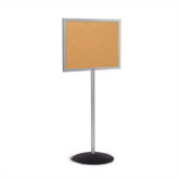 Single Pedestal Bulletin Boards - Aluminum
