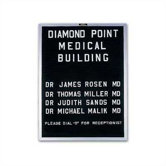 Wall-Mounted Open-Face Directory Boards - Aluminum