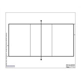 Magnetic Dry-Erase Coaching Aides Mat - Volleyball