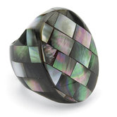 Mother-Of-Pearl Statement Ring