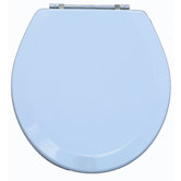 Premium Wood Toilet Wood Seat in Metallic White