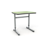2 Student Adjustable Height Classroom Desk with Bookbox