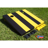 Alternating Striped Cornhole Bean Bag Toss Game