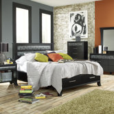 Black Earth Panel Bedroom Collection