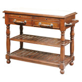 Kitchen Island with Marble top
