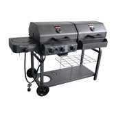 Double Play Combo Gas and Charcoal Grill