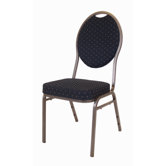 Luxus Stackchair "Burgos" in Silbergrau