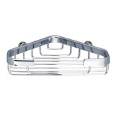 Small Corner Basket in Chrome