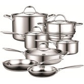 Cooks Standard Stainless Steel 12-Piece Cookware Set