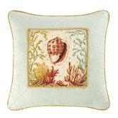 Natural Shells Conch and Scallop Shell Decorative Pillow Pack