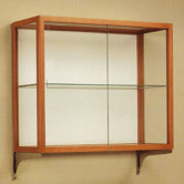 Heirloom 894 Series Wall Mounted Display Case (Oak Finish)