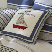 Nautical Boats and Rigging Pillow