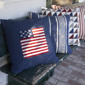 Flag Porch Pillow