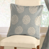 Pom Pom Cushion Cover in Duck Egg