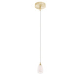 1 Light Round Canopy Kreide Swirl Pendant