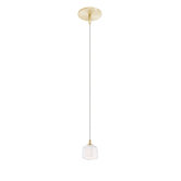 1 Light Krystall Square Pendant