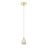 1 Light Round Canopy Salzburg Pendant