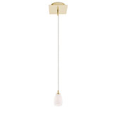 1 Light Square Canopy Kreide Swirl Pendant