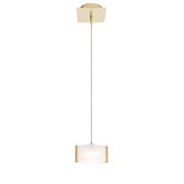1 Light Square Canopy Pendant
