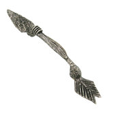 Curiosities Arrow Pull in Distressed Pewter Matte