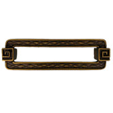 Greek Key Argos Pull in Distressed Rubbed Bronze